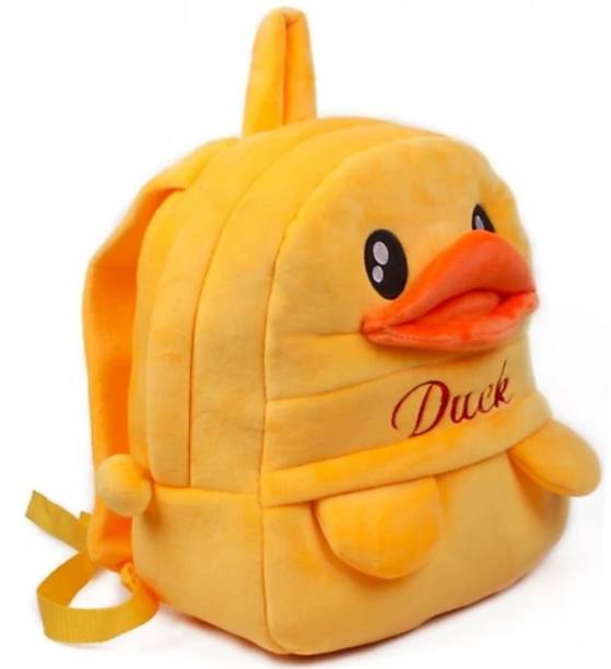 3G Collections Yellow Duck Teddy Bear Soft Toy Kids Plush Bag/School Bag Waterproof School Bag