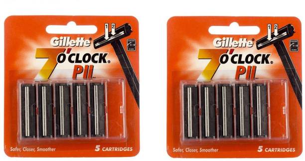 Gillette (7) O Clock Pll Cartridges 10 Pcs.