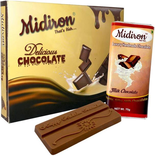 Midiron Happy Raksha Bandhan 2 Chocolate Bar (70 g) Bars