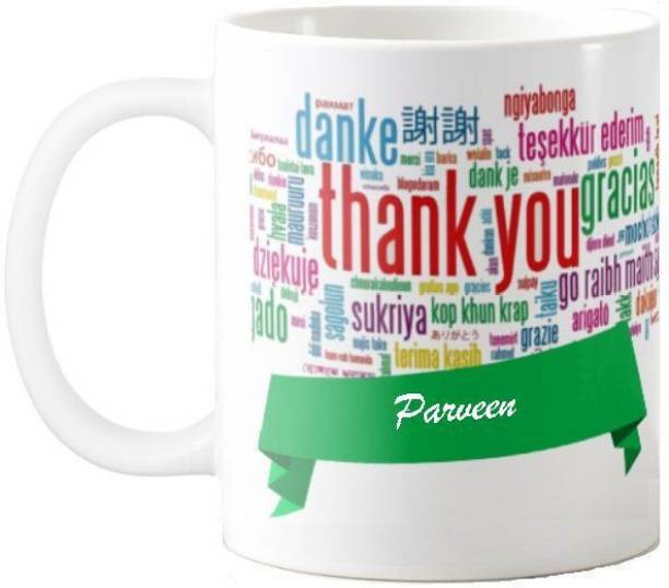 Exoctic Silver Parveen Thank You Gift 59 Ceramic Coffee Mug
