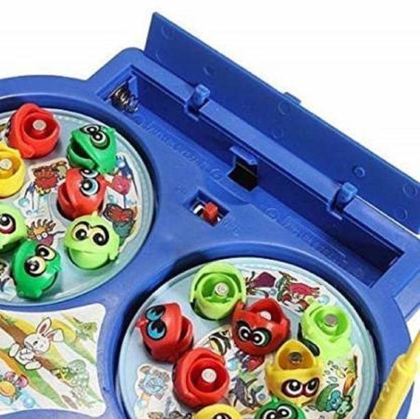 Tenmar Musical Fish Catching Game Big with 26 Fishes, 4 Pods & 3D Lights-680
