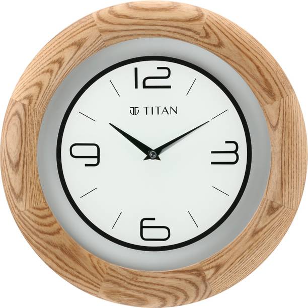 Titan एनालॉग 31.8 cm X 31.8 cm दीवार घड़ी