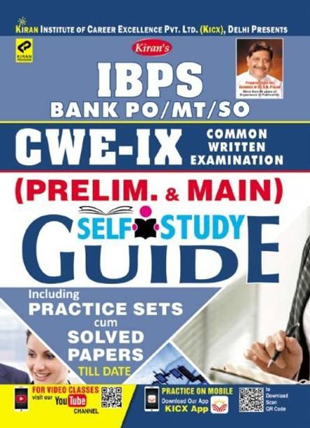 Kiran’s Ibps Bank Po/mt/so Cwe- Ix (Prelim. & Main) Self Study Guide- English(2628)