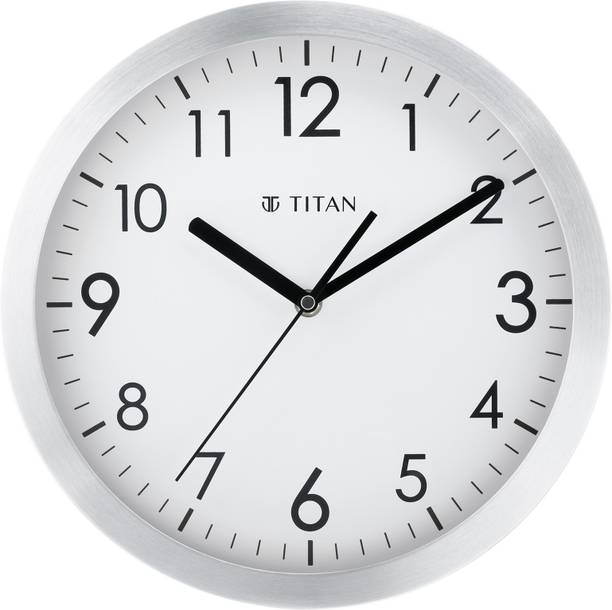 Titan एनालॉग 30 cm X 30 cm दीवार घड़ी