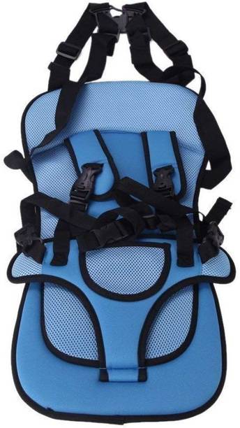 fayby Baby's Adjustable Car Cushion Seat with Safety Belt (Blue) Baby Car Seat