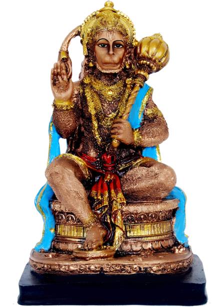 RRRNNN hanuman god idol god murti god statue for pooja and home temple Decorative Showpiece  -  20.1 cm