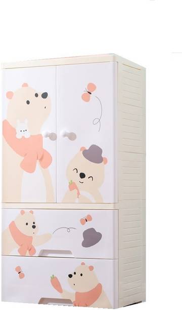 The Tickle Toe T3-HX0033336 Plastic 2 Door Wardrobe