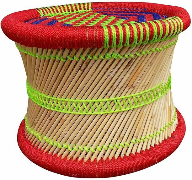 Nupremo Eco-Friendly Multipurpose Handicraft Furniture Handmade Traditional Modern Unbreakable Canewood Cane Bar Chair/Stool/Muddha/Mudda Outdoor & Cafeteria Stool