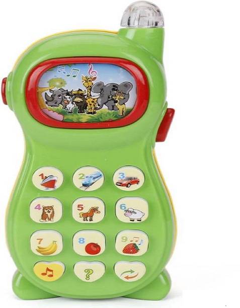 kdsn Learner Mobile Phone-Toy Mobile For Kids (Green, Yellow)