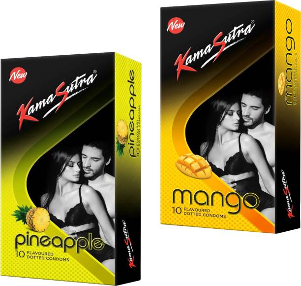 Kamasutra MANGO_PINEAPPLE Flavour Condom Condom