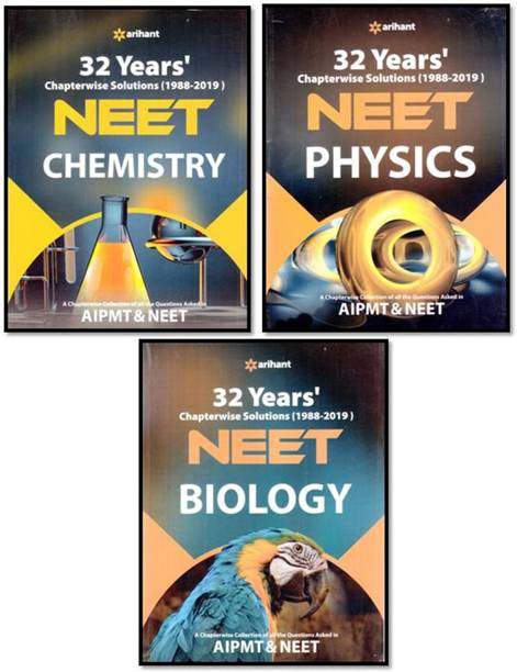 Arihant 32-Year(1988-2019) Neet Chapterwise Solved Papers , 3-Books Set (Bio. + Chem. + Phy.)