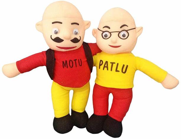 Nihan Enterprises Beautiful Motu Patlu Soft Toy for Kids Multicolour  - 20 cm