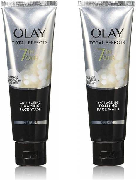 OLAY Total Effects 7 in ONE Anti Ageing Foaming Cleanser Pack of 2 Face Wash