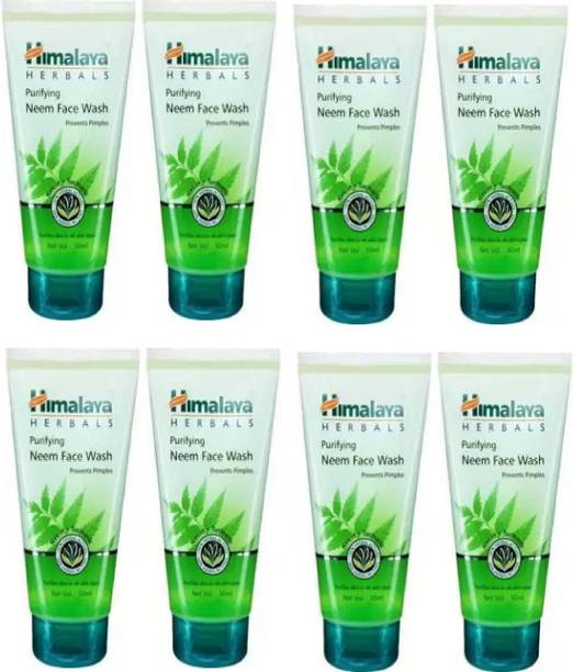 HIMALAYA Herbals Purifying Neem 400(50mlx8) Face Wash