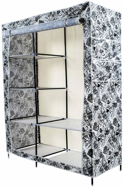 CONTINENTAL Foldable 6 Racks (88105-1) PVC (Polyvinyl Chloride) Collapsible Wardrobe