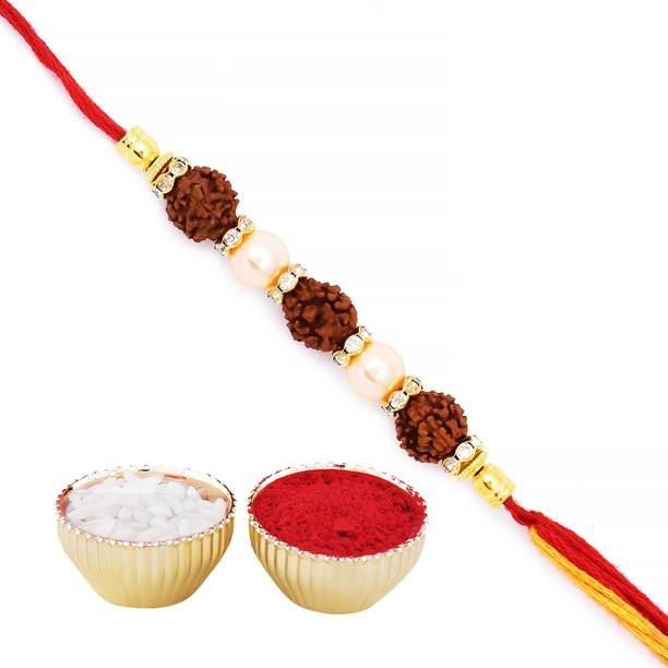 ARCHIES Religious RC_RR-205 Mauli Thread Chawal Roli Pack, Rakhi  Set