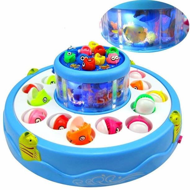 TUKAMCHA Fishing Game with Playing Music Function/26 Pcs Party & Fun Board Game