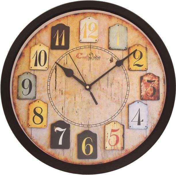 eCraftIndia Analog 32 cm X 32 cm Wall Clock