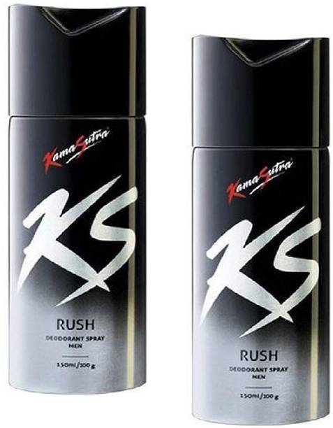 KS RUSH Deodorant Spray - For Men (150ml )pack of 2 Deodorant Spray  -  For Men