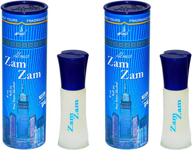 Almas ZAM ZAM UAE fascinating fragrance pocket ( PACK OF 2 ) Floral Attar
