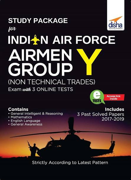 Study Package for Indian Air Force Airmen Group Y (Non-Technical Trades) Exam with 3 Online Sets