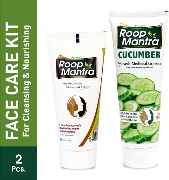 Roop Mantra Care Combo Kit (Face Cream 60gm + Cucumber Face Wash 115ml)