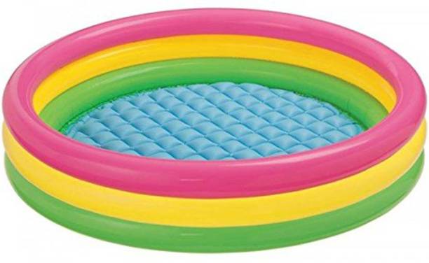 KIDSNATION 3 FT TRICOLOR INFLATABLE BATH TUB POOL FOR KIDS Inflatable Swimming Pool