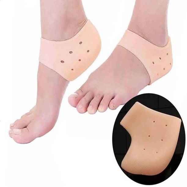 FB Silicone Gel Heel Pad Socks For Pain Relief, Dry, Hard or Cracked Heels- 1 Pair Heel Support
