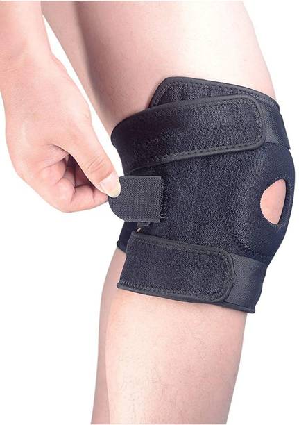 Leosportz Non-Slip Neoprene Open-Patella Stabilizer with Adjustable Knee Support