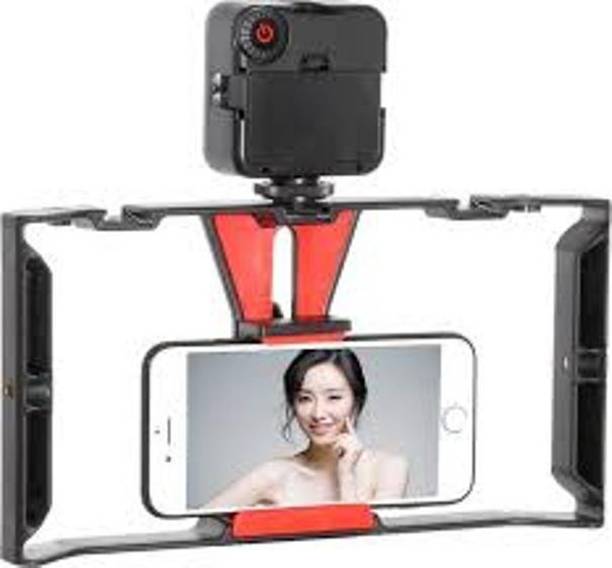 SHOPEE Smartphone Video Rig, Phone Movies Mount Handle Grip Stabilizer, Filmmaking Recording Rig Case for Video Maker Filmmaker Videographer Smartphone Video Rig, Phone Movies Mount Handle Grip Camera Rig