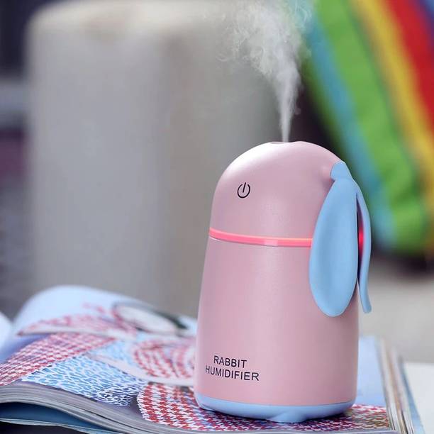 NHP TRADERS Room Ultrasonic New Rabbit Shaped Air Freshener Humidifier With LED Night Light For Car, Home And Office Humidifier