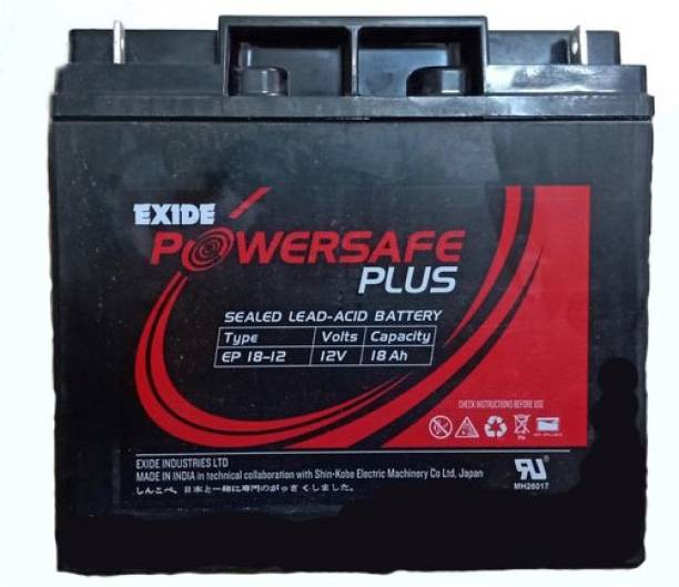 EXIDE 18AH 12V SMF battery  Battery