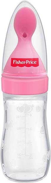 FISHER-PRICE Hassle, Spill Free Squeezy Cereal Spoon Feeder | Easy to use, Sterilize & Travel  - Silicone