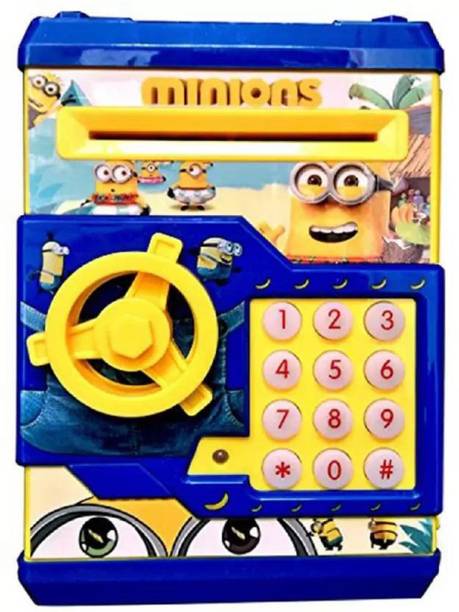 Kude Collection Latest Money Safe Kids Piggy Savings with Electronic Lock ATM Bank Coin Bank