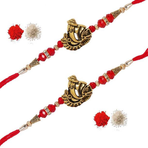 Tryfeet Religious SR23A Assorted Chawal Roli Pack, Rakhi  Set