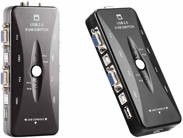 microware 4 Ports USB KVM Media Streaming Device