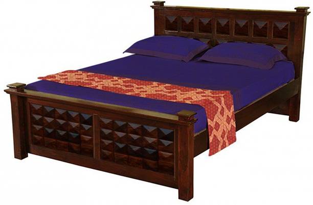 APRODZ Solid Wood King Drawer Bed