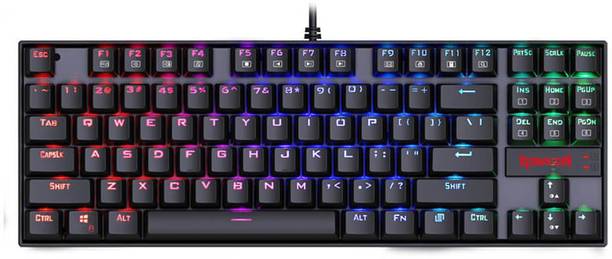 Redragon K552-RGB Wired USB Tenkeyless Gaming Keyboard Compatible with Desktop, Laptop, Mac
