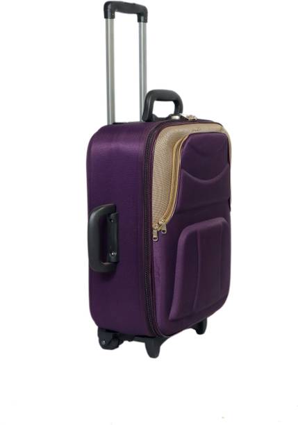 Small Cabin Suitcase (51 cm) - Suitcase Trolley /Travel/ Tourist Bag - Purple