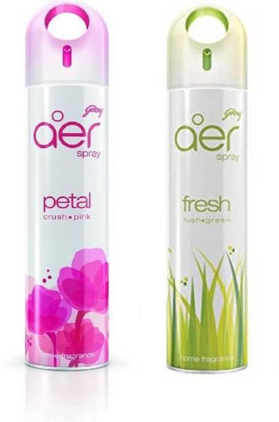 Godrej Aer Petal Crush Pink & Fresh Lush Green Car Freshener Spray sp004
