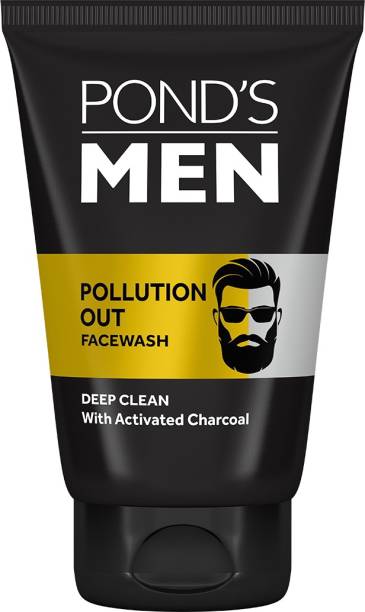 Pond's Men Men Pollution Out Activated Charcoal Deep Clean Facewash Face Wash