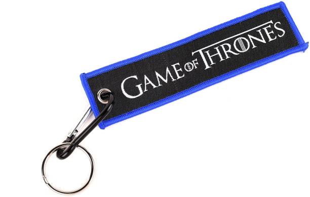 AVI Doublesided Blue Game of Thrones Cloth Locking Key Chain