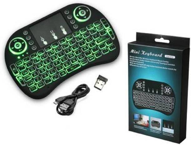 Nnnu 2.4G Wireless Mini Backlight Keyboard Wireless, Bluetooth Handheld Multi-device Keyboard Compatible with Desktop, Laptop, Mac