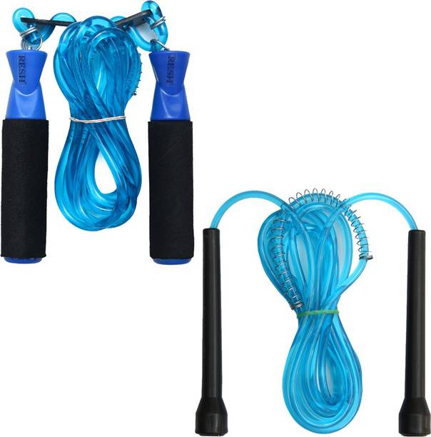 Resh Blue Adjustable Ball Bearing + Blue स्किपिंग रोप
