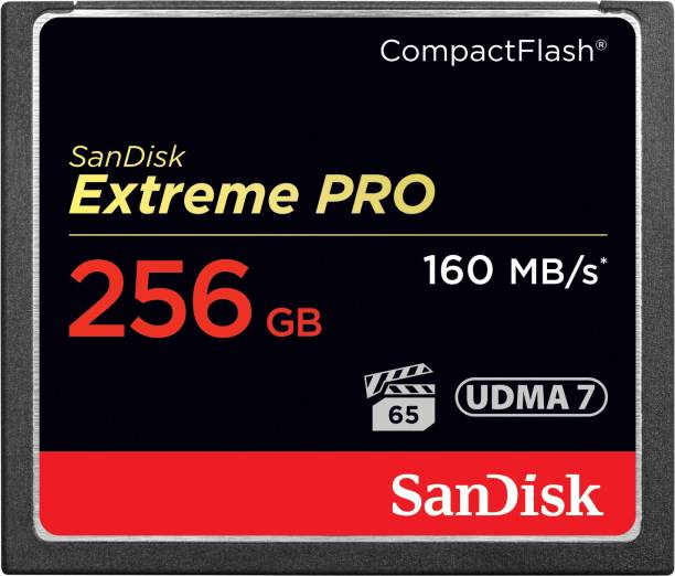 SanDisk Extreme PRO 256 GB Compact Flash UDMA 7 160 MB/...