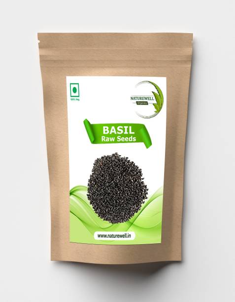 Naturewell Tukmaria Seed | Sabja | Ban Tulsi Seed - Ocimum Basilicum | Basil Seed - Vitamin K For Skin and Hair Seed