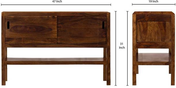 pipercrafts Sheesham Wood Solid Wood Side Table