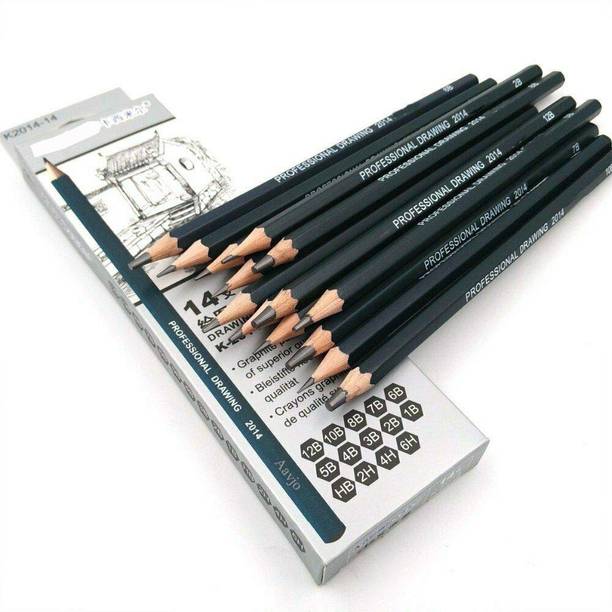 Aavjo 12B, 10B, 8B, 7B, 6B, 5B, 4B, 3B, 2B, 1B, HB, 2H, 4H, 6H Pencil