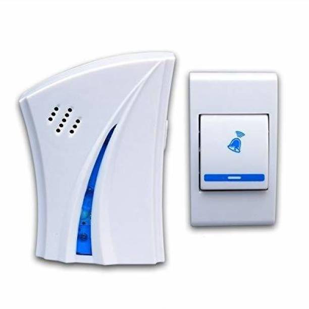 HVG TRADERS Plastic Wireless Remote Control Door Calling Bell Wireless Doorbell Long Range Waterproof Push Button Wireless Door Chime Wireless Door Chime