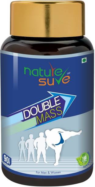 Nature Sure Double Mass Tablets for Men and Women – 1 Pack (90 Tablets) Weight Gainers/Mass Gainers